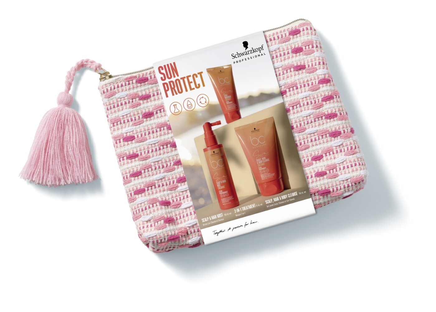 BC Sun Pouch – Pink Embroidery